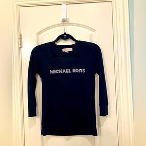 Michael Kors black top, size is small.